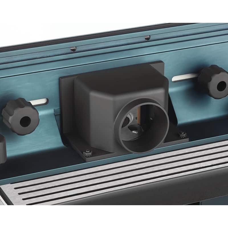 Mesa de enrutador para banco de trabajo de aluminio de 27 pulgadas x 18 pulgadas con puerto de manguera de vacío de 2-1/2 pulgadas - RA1181.