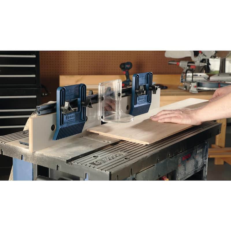 Mesa de enrutador para banco de trabajo de aluminio de 27 pulgadas x 18 pulgadas con puerto de manguera de vacío de 2-1/2 pulgadas - RA1181.