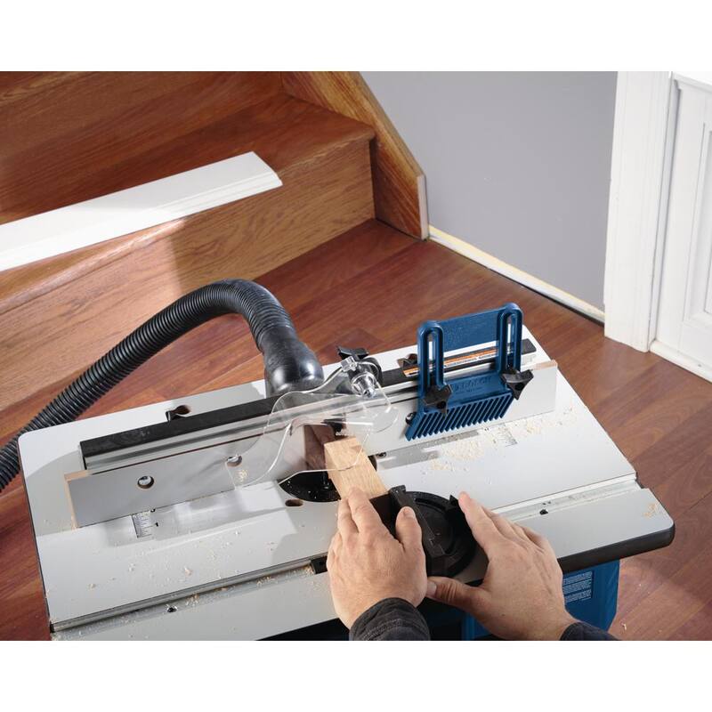 Mesa de enrutador portátil para el sitio de trabajo con parte superior de MDF laminado de 26 pulgadas x 16.5 pulgadas y puerto de manguera de vacío de 2-1/2 pulgadas - RA1141