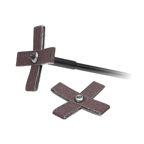 Cgw Abrasives Coated Cross Pad, 2 in L x 3/4 in W, 60 Grit - 44732