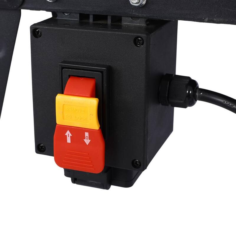 Kahomvis 34 pulg. Ancho x 13.5 pulg. Profundidad x 16 pulg. Altura Mesa de enrutador eléctrica de banco para trabajo en madera herramienta artesanal, color negro - GH-LKW4-537