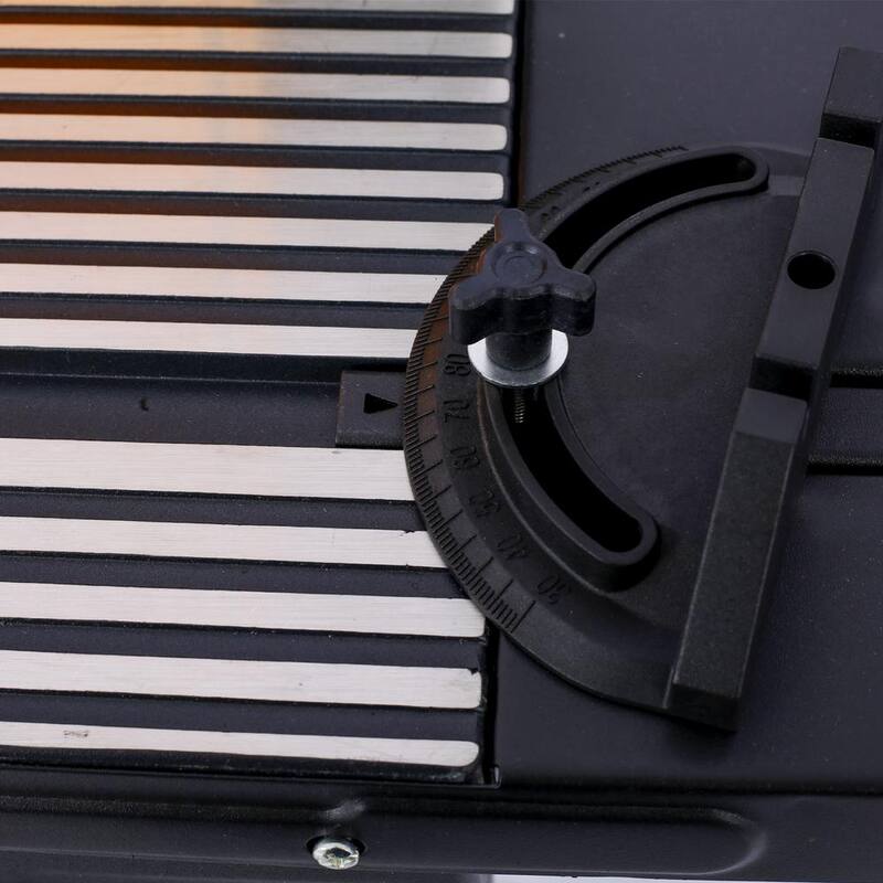 Kahomvis 34 pulg. Ancho x 13.5 pulg. Profundidad x 16 pulg. Altura Mesa de enrutador eléctrica de banco para trabajo en madera herramienta artesanal, color negro - GH-LKW4-537
