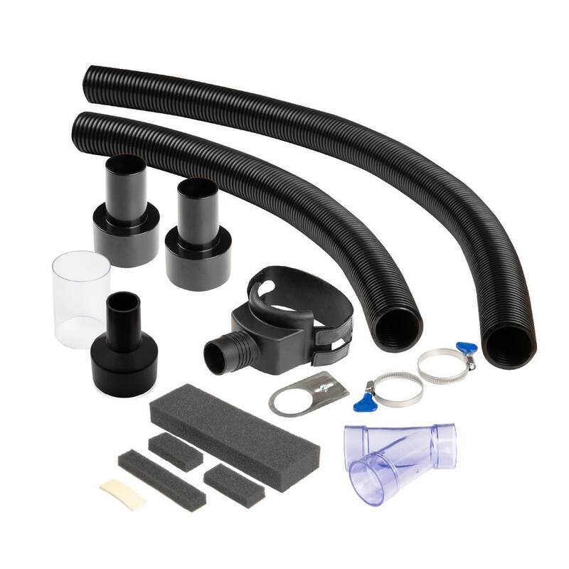 Sistema de colección de polvo para mesas de enrutador en taller POWERTEC, Serie de carpintería universal - 70331N