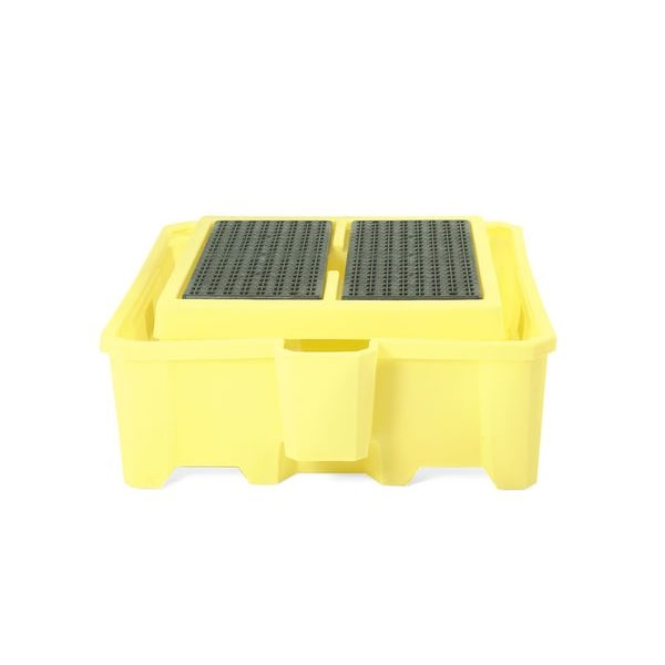 Enpac Spill Pallet, 385 gal Spill Capacity, Not Applicable Drums, 8,000 lb Load Capacity, Polyethylene - 5469-YE