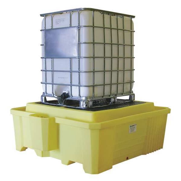 Enpac Spill Pallet, 385 gal Spill Capacity, Not Applicable Drums, 8,000 lb Load Capacity, Polyethylene - 5469-YE
