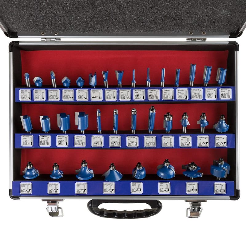 Set de Brocas para Router con Punta de Carburo (35 Piezas) - HW5500003