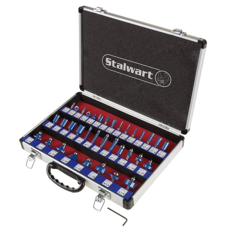 Set de Brocas para Router con Punta de Carburo (35 Piezas) - HW5500003