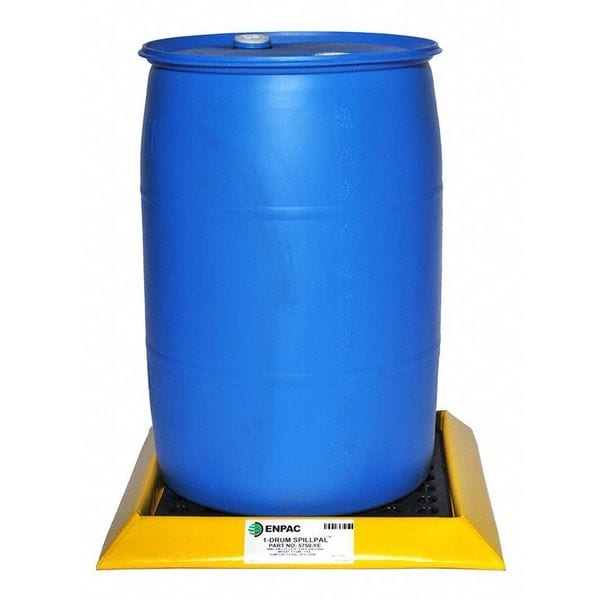 Enpac Drum Spill Cntnmnt Pallet, 1 Drum - 5750-YE-G
