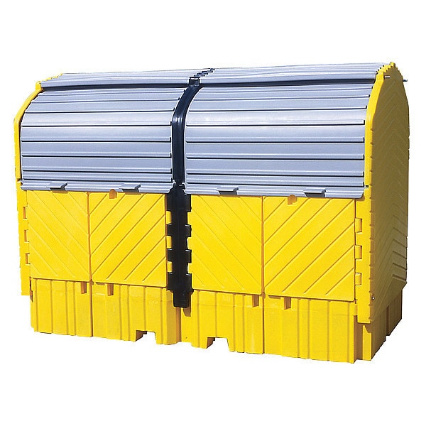Ultratech Spill Pallet, 535 gal Spill Capacity, 0 Drums, 8,000 lb Load Capacity, Polyethylene - 1144