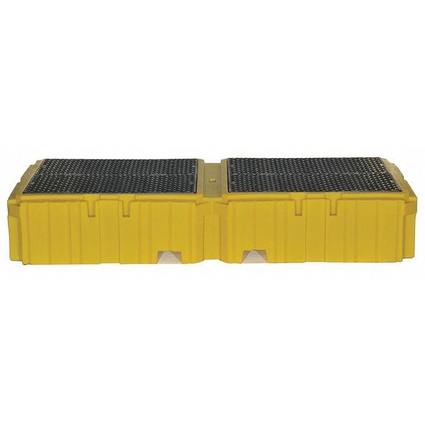 Ultratech Spill Pallet, 535 gal Spill Capacity, 0 Drums, 8,000 lb Load Capacity, Polyethylene - 1144