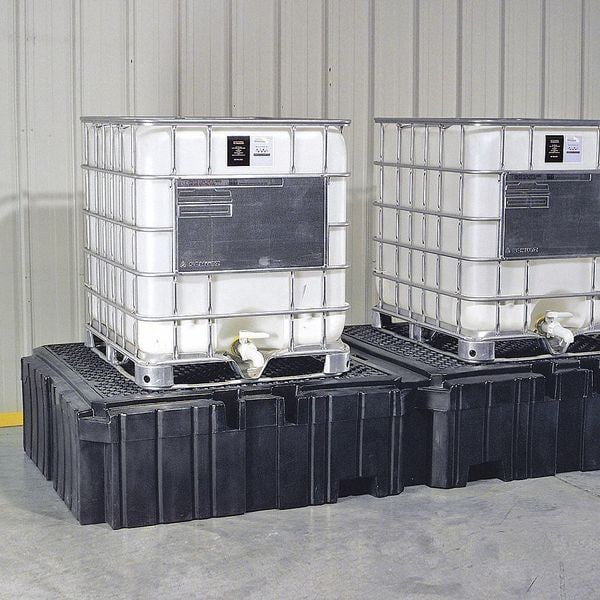Pig Spill Pallet, 535 gal Spill Capacity, 2 Drums, 16,000 lb Load Capacity - PAK749-WD