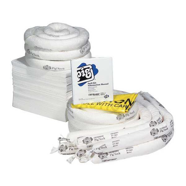 Pig Spill Kit Refill, 44 gal Volume Absorbed per Kit, Not Applicable Capacity, Box, White, 123 - RFL434