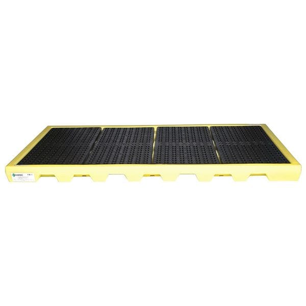 Enpac Spill Deck, 102 gal Spill Capacity, 8 Drums, 16,000 lb Load Capacity, High Density Polyethylene - 5110-YE