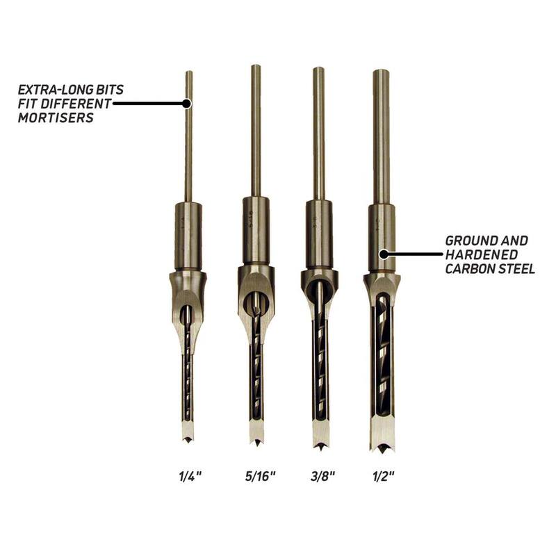 Juego de 4 cinceles y brocas Powermatic Premium - 1791096