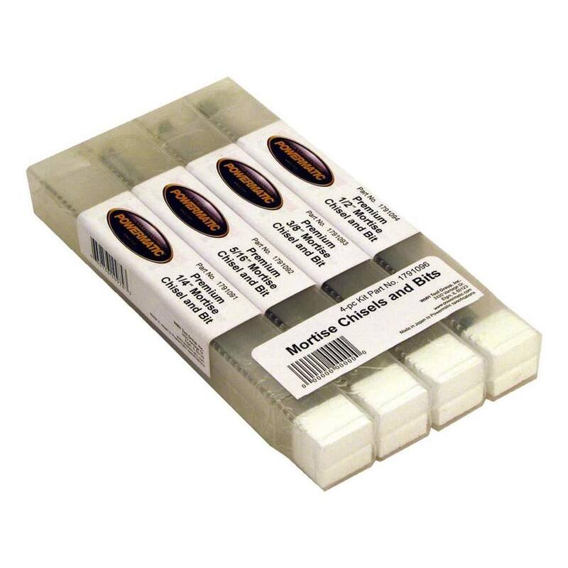 Juego de 4 cinceles y brocas Powermatic Premium - 1791096