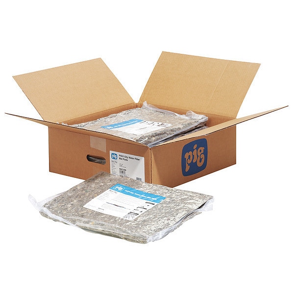 Pig Oil Water Filter Mat Pads, 36"L, 36"W, PK5 - MAT1206