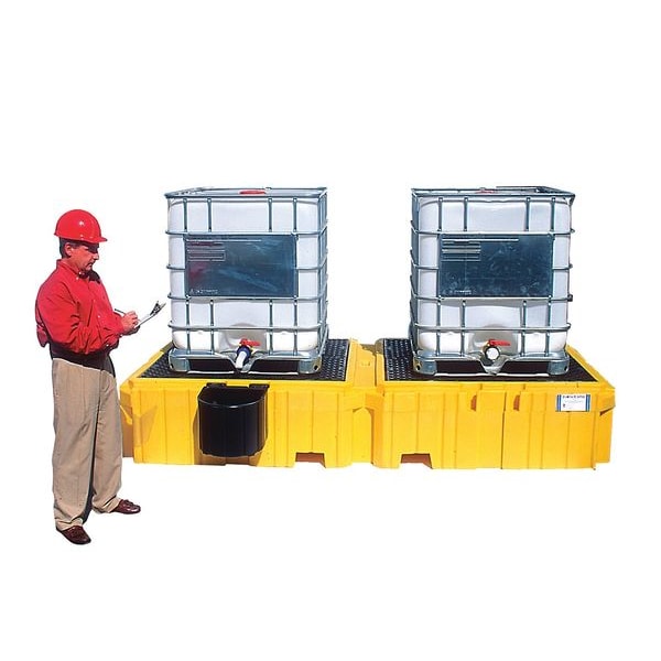 Ultratech Spill Pallet, 535 gal Spill Capacity, 0 Drums, 8,500 lb Load Capacity, Polyethylene - 1149