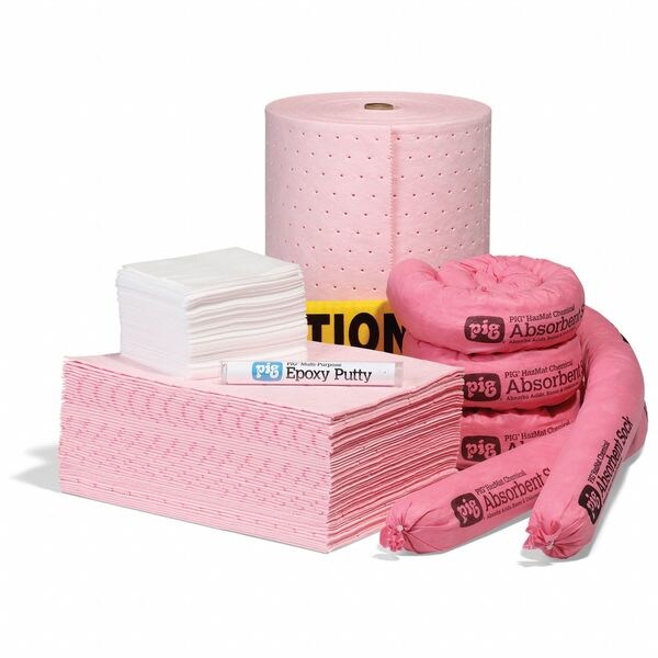 Pig Spill Kit Refill, 20 gal Volume Absorbed per Kit, 20 gal Capacity, Box - RFL3401
