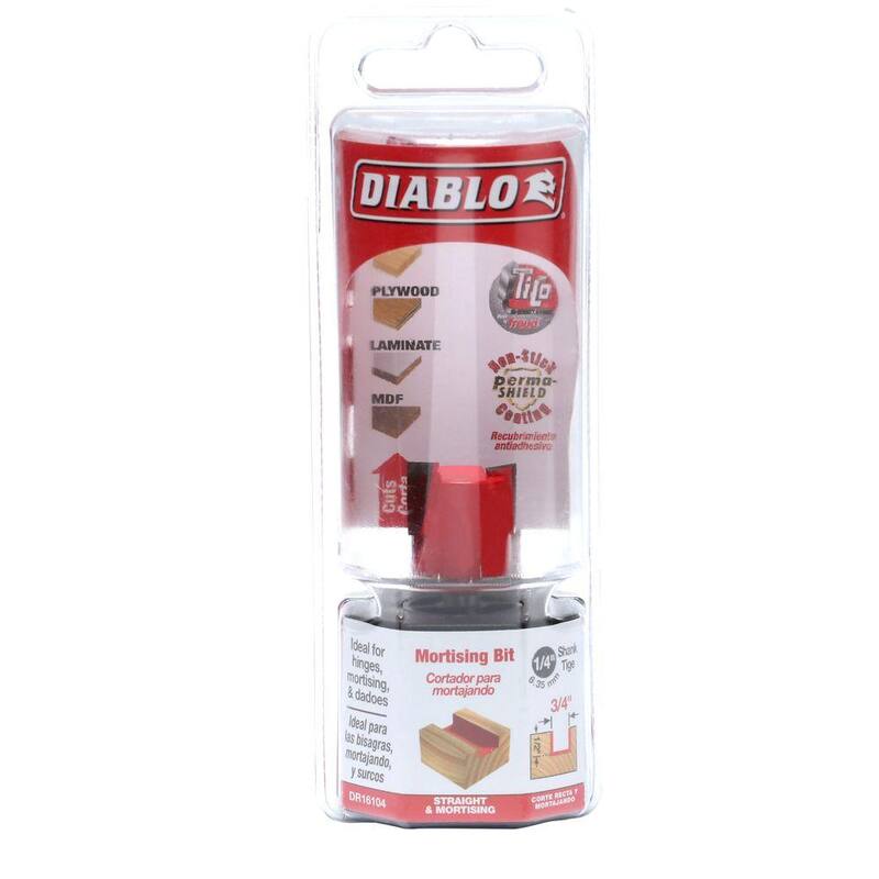 Broca de enrutamiento para mortajas de carburo de 3/4 de pulgada x 1/2 pulgada - DR16104