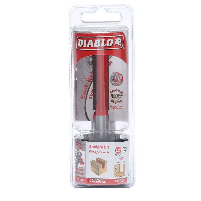 1/2 pulgada x 2 pulgadas. Broca recta de carburo para router - DR12128