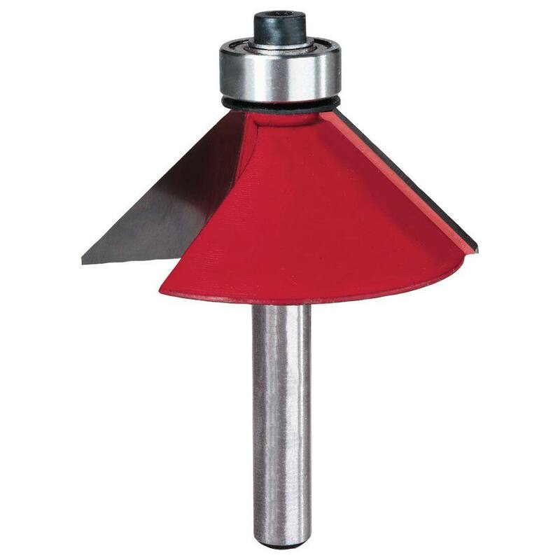 DIABLO 1/4 pulg. Broca de enrutador de chaflán de 45 grados (1 pieza) - DR40106