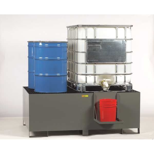 Little Giant IBC Dispensing Station, 400 gal Spill Capacity, 10,000 lb. Load Capacity, Steel - SST-IBC-2