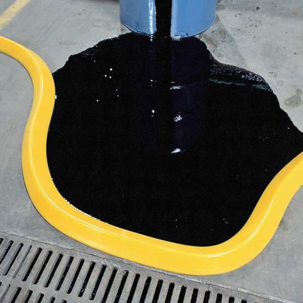 Pig SpillBlocker Barrier Dike, Yellow, 4 In - PLR204-YW