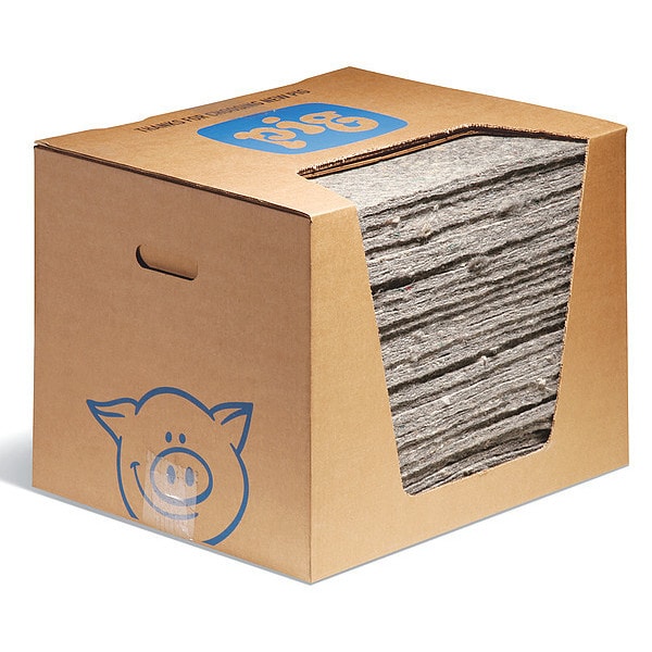 Pig Oil Water Filter Mat Pads, 18"L, 15"W, PK30 - MAT1203
