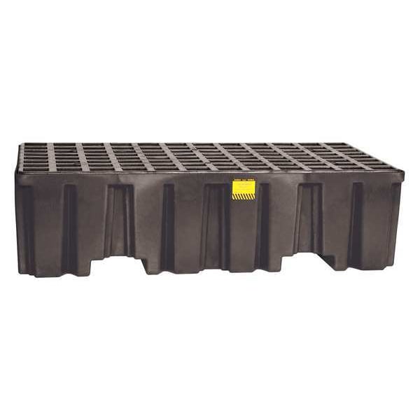 Eagle Mfg Spill Pallet, 66 gal Spill Capacity, 2 Drums, 4,000 lb Load Capacity, Polyethylene - 1620BND