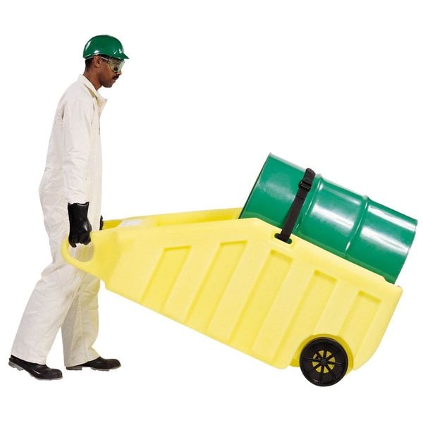 Enpac Indoor Dispensing Dolly, Yellow, 70 Gal - 5300-YE