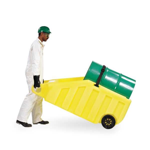 Enpac Indoor Dispensing Dolly, Yellow, 70 Gal - 5300-YE