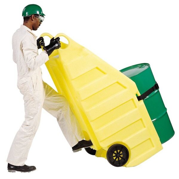 Enpac Indoor Dispensing Dolly, Yellow, 70 Gal - 5300-YE