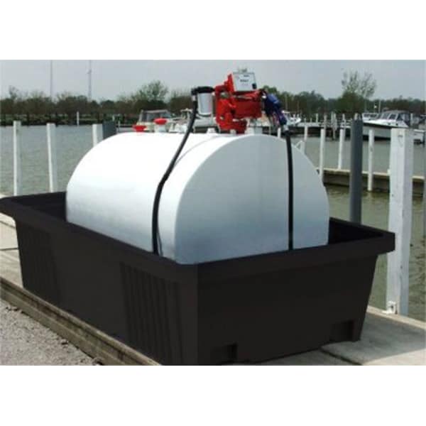 Enpac Horizontal Tank Sump, 750 gal Spill Capacity, 8000 lb. Load Capacity, Polyethylene - 5550-BK