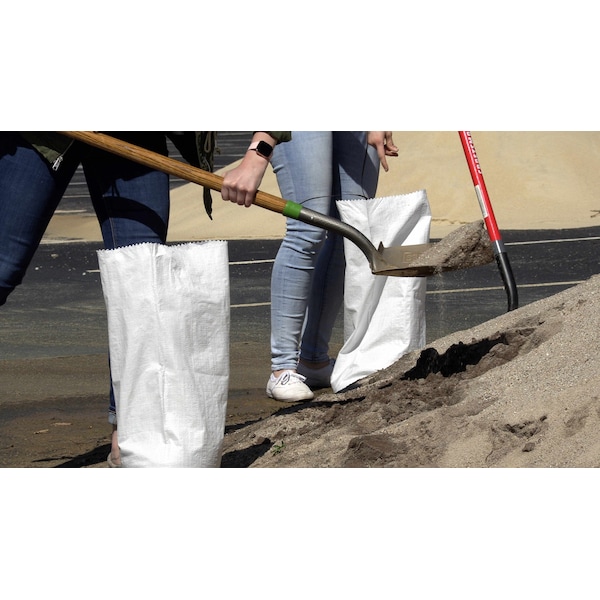 Durasack 14 in. x 26 in. Empty Sand Bags with Tie Strings, White, 1000PK - SB-1426WHT