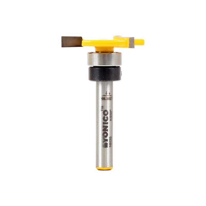 Yonico Top Bearing Slot Cutter 5/32 in. L 1/4 in. Shank Carbide Tipped Router Bit - 14912q