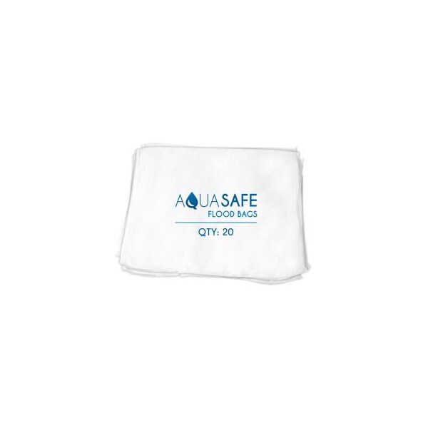 Mbz Industrial AquaSafe Liquid Absorbing Sandless Sandbag, 22inL x 16inW x 1inH, Pack of 20 - AS20-FB
