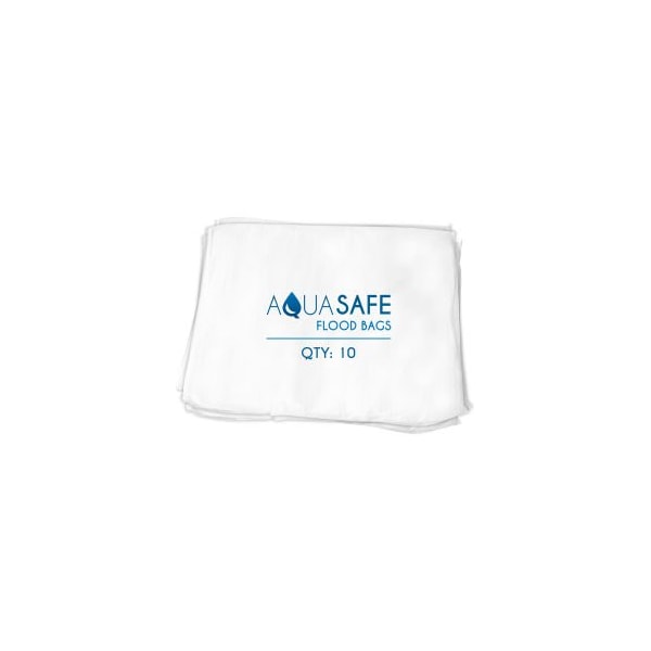 Mbz Industrial AquaSafe Liquid Absorbing Sandless Sandbag, 22inL x 16inW x 1inH, Pack of 10 - AS10-FB
