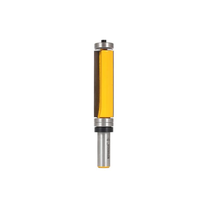 Yonico Broca de fresado con rodamiento superior e inferior de 2-1/2 pulgadas de largo y vástago de 1/2 pulgada con punta de carburo - 14135