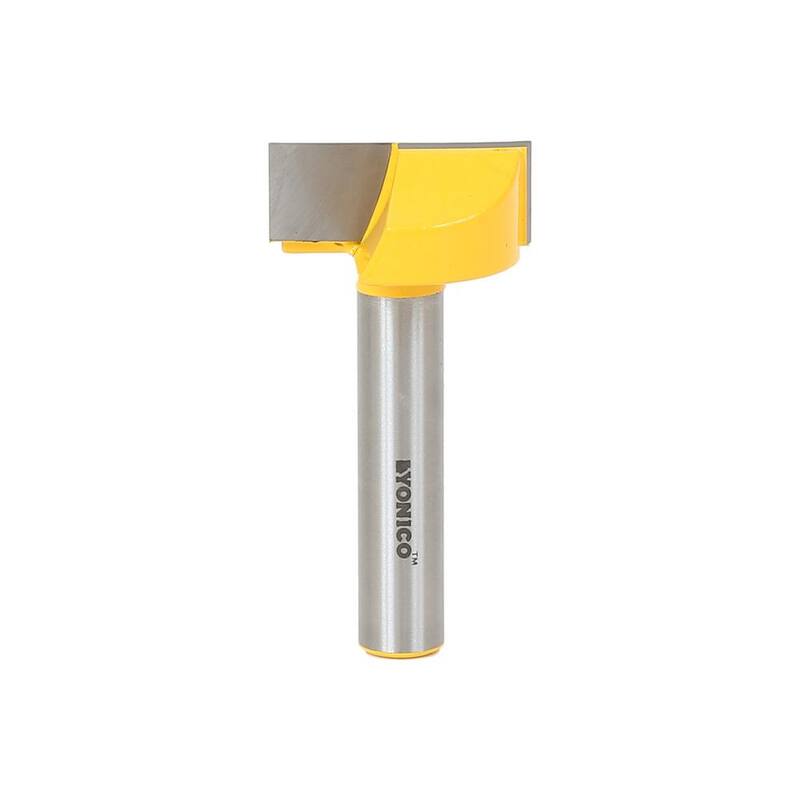 Yonico Bottom Cleaning 1-1/2 pulgadas Dia 1/2 pulgadas Shank Carbide Tipped Router Bit - 14976