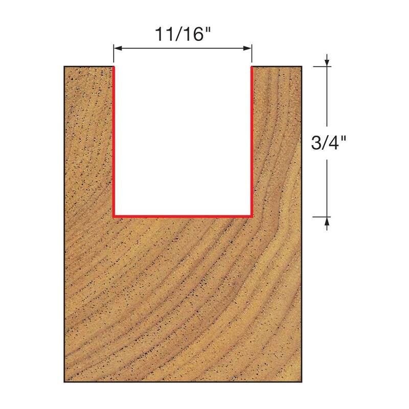 DIABLO 1/4 pulgadas Dos Flautas Broca Recta - DR04138