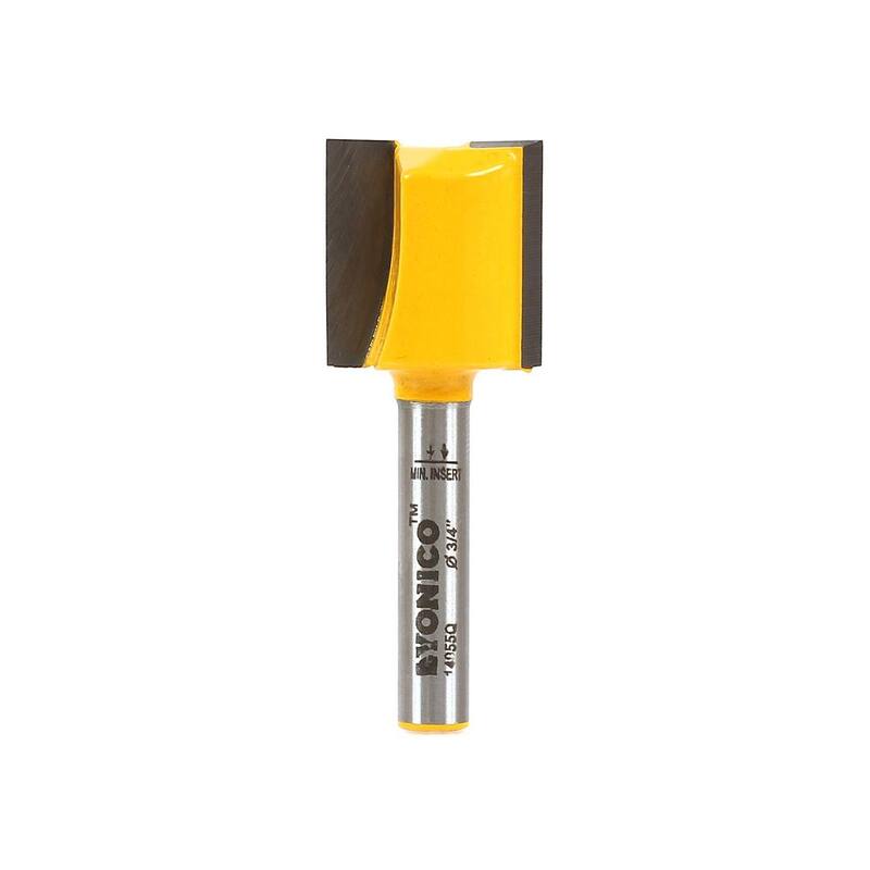 Broca de enrutador Yonico recta de 3/4 pulg. de diámetro y 1/4 pulg. de vástago con punta de carburo - 14955q