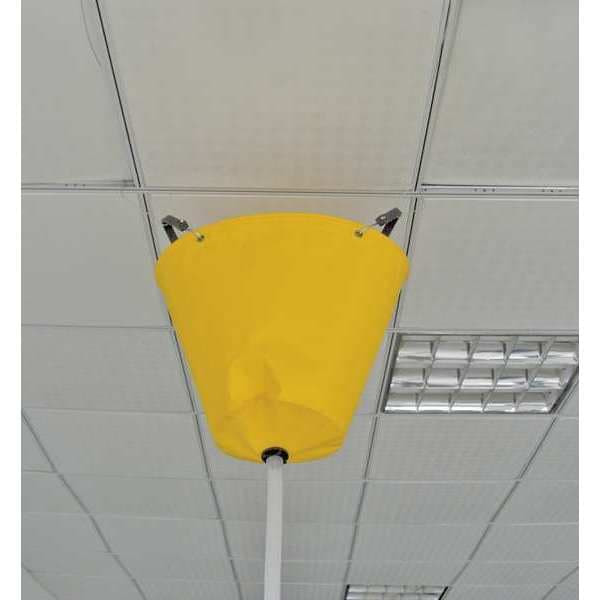 Zoro Select Roof Leak Diverter, 18x18 In., Yellow - 42X297