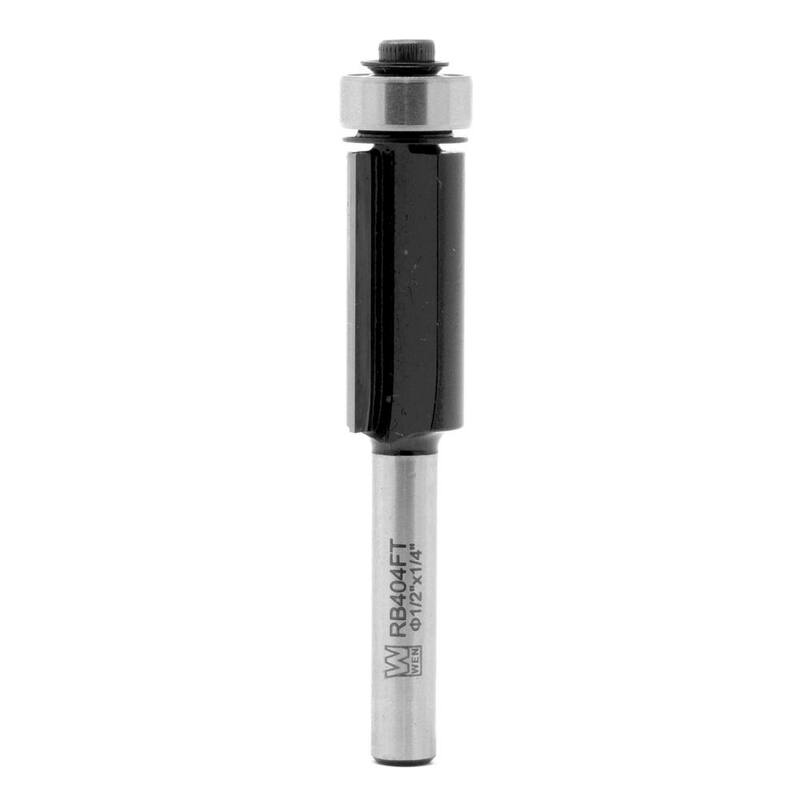 Fresa de corte al ras de carburo con punta de carburo de 1/2 pulgada y vástago de 1/4 pulgada con longitud de corte de 1 pulgada - RB404FT