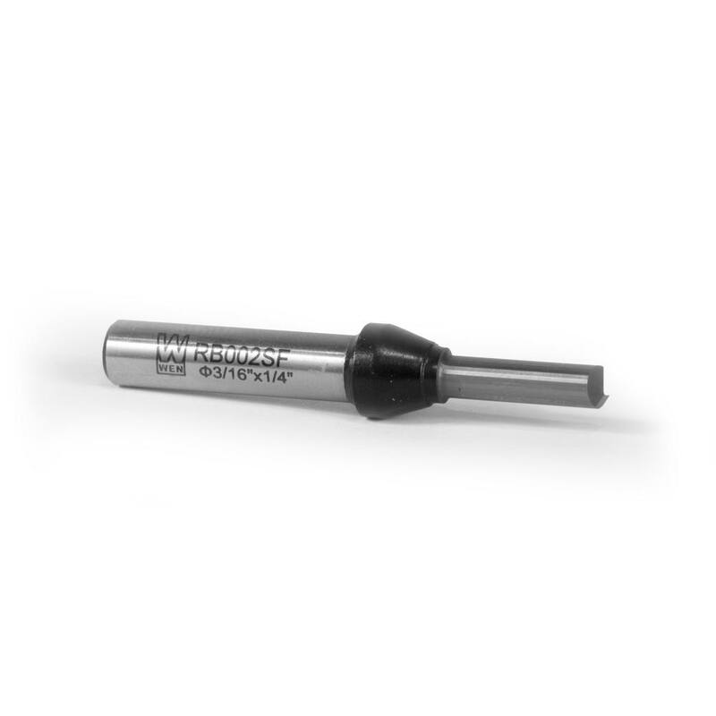 Broca para router de carburo con una sola flauta recta de 3/16 pulgadas y vástago de 1/4 pulgadas - RB002SF