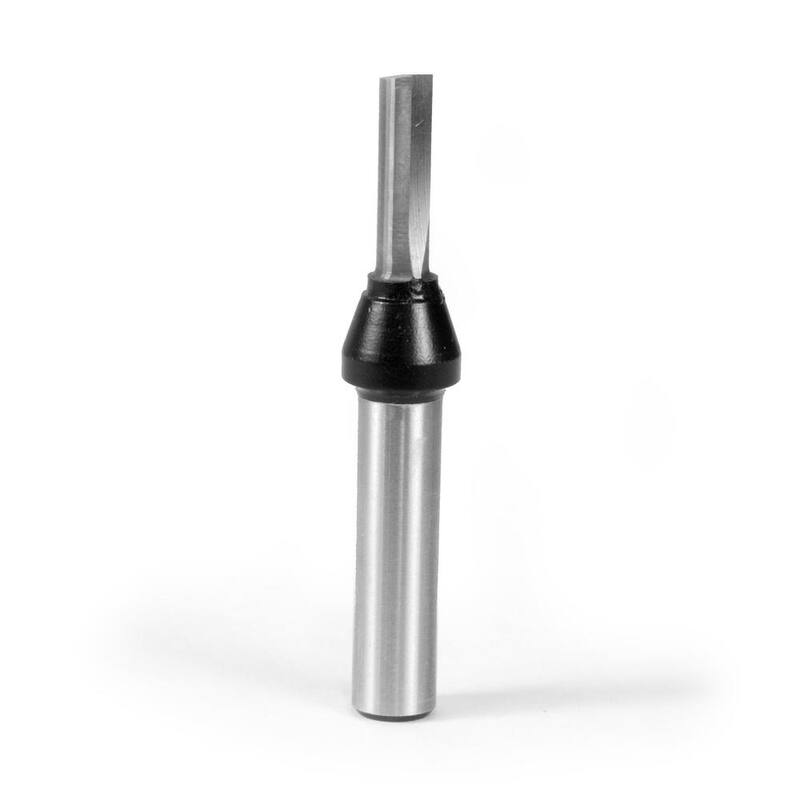 Broca para router de carburo con una sola flauta recta de 3/16 pulgadas y vástago de 1/4 pulgadas - RB002SF