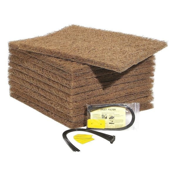 Pig Debris Filter, Brown, Fiber, 1-1/2inH, PK10 - FLT699