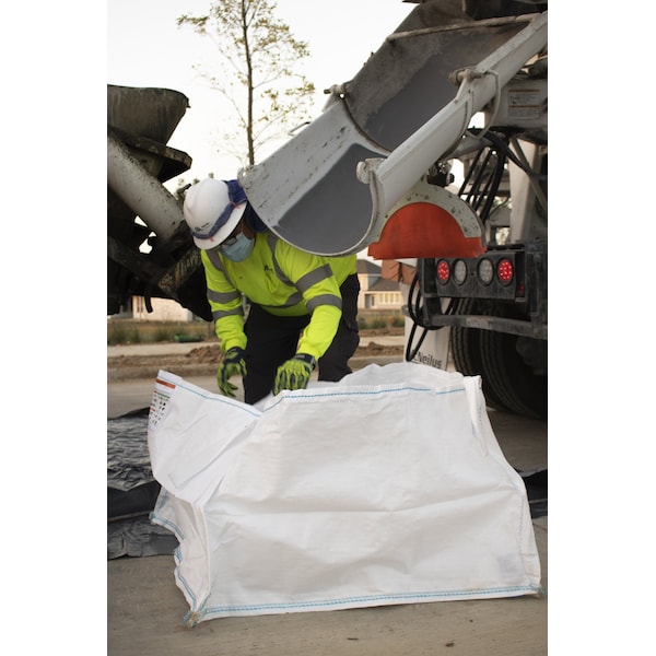 Durasack 130 Gal. Open Top, Flat Bottom Concrete Washout Bag w/Plastic Liner, 5PK - BB-4024-5PK