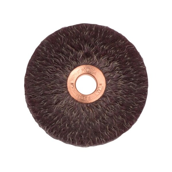 Weiler 3" Polyflex Encapsulated Dia Wheel, .014" Steel Fill, 1/2" Arbor Hole - 35260