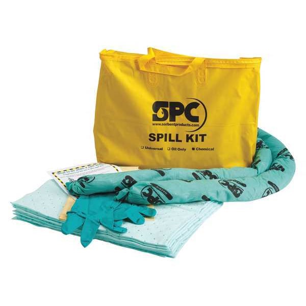 Brady Spill Kit, 5 gal Volume Absorbed per Kit, Bag, Yellow - SKH-PP