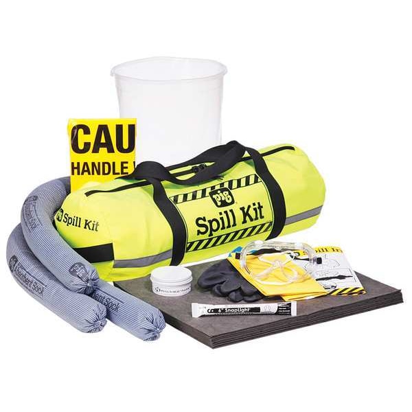 Pig Truck Spill Kit, 4 gal Volume Absorbed per Kit, Bag, Yellow, 31 - KIT626